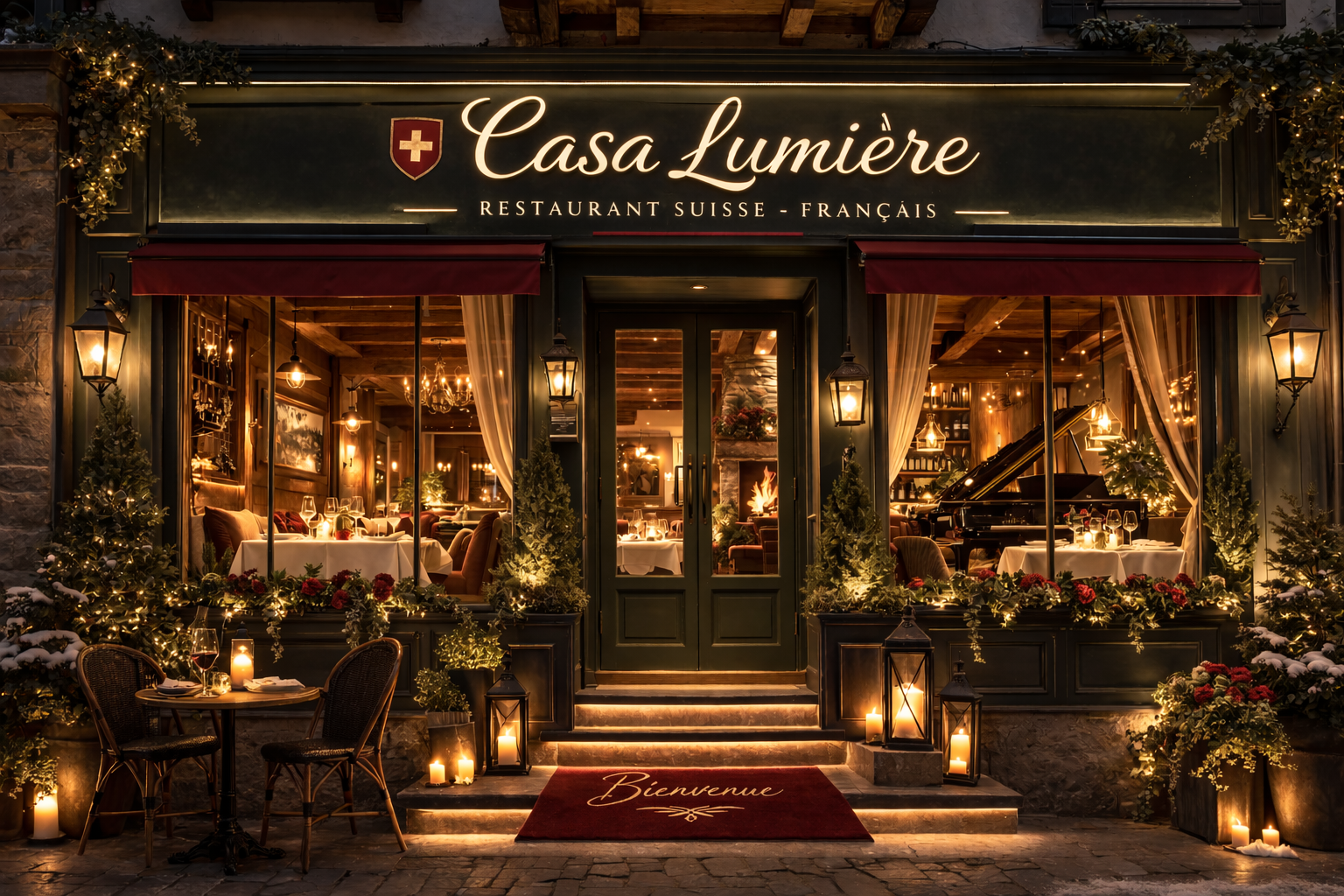 Atmosphärisches Restaurant Interior